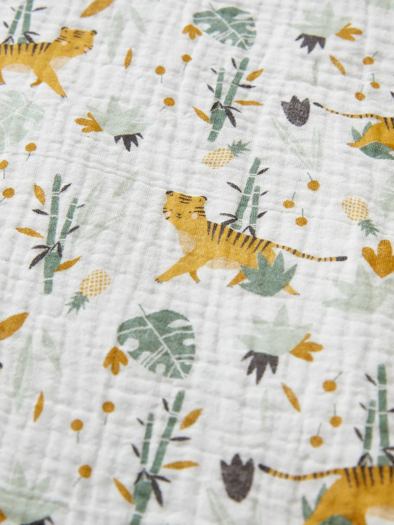 Duvet Cover for Babies, in Cotton Gauze, Hanoi - white light all over printed