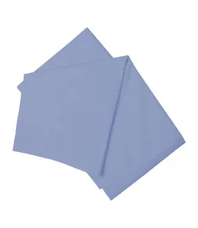 Easycare percale flat sheet sky blue Belledorm