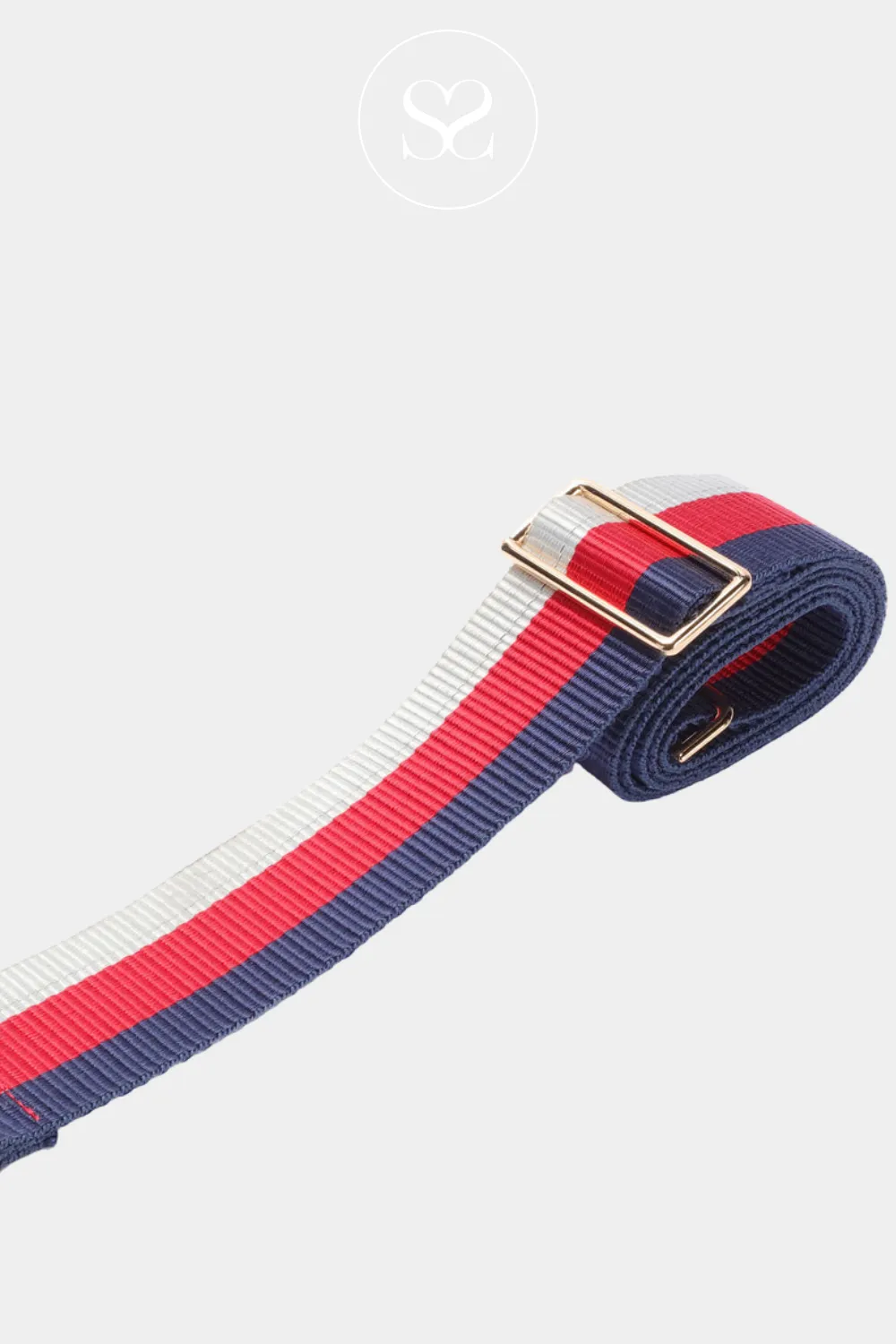 ELIE BEAUMONT - CROSSBODY STRAP - TRICOLOUR STRIPE