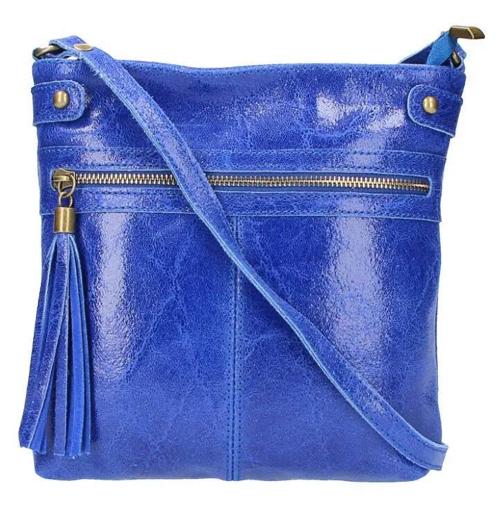 Evan bluette leather shoulder bag