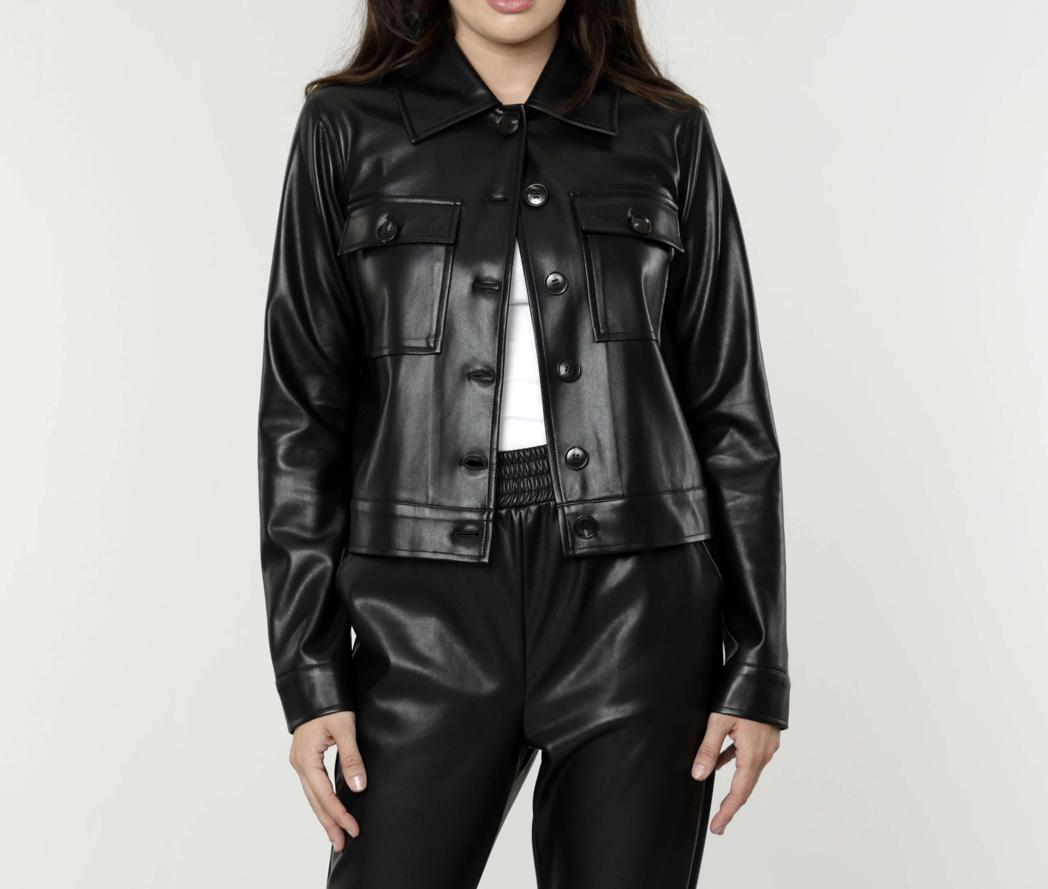 Faux Leather Jacket