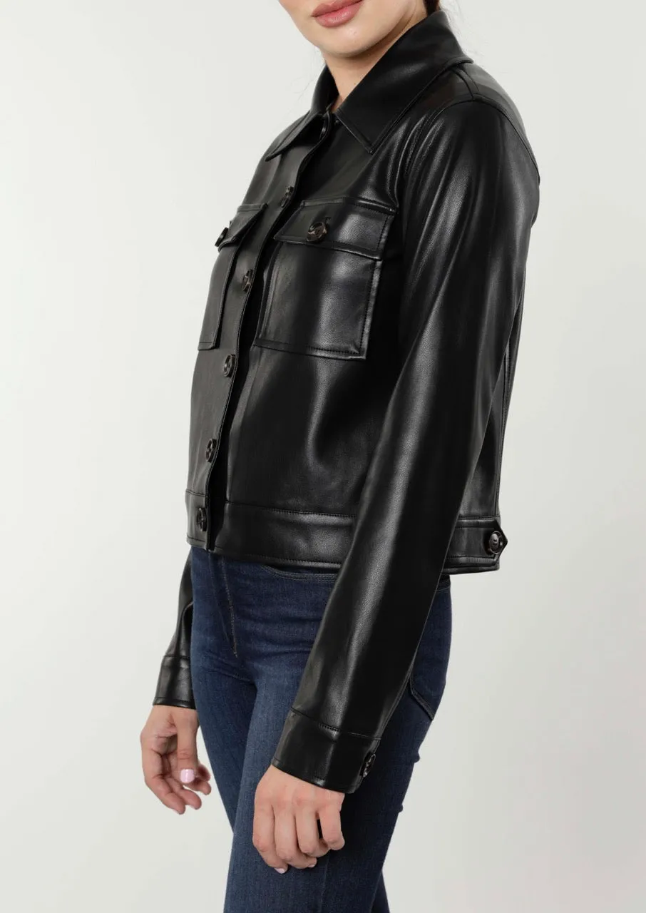 Faux Leather Jacket