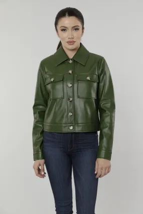 Faux Leather Jacket