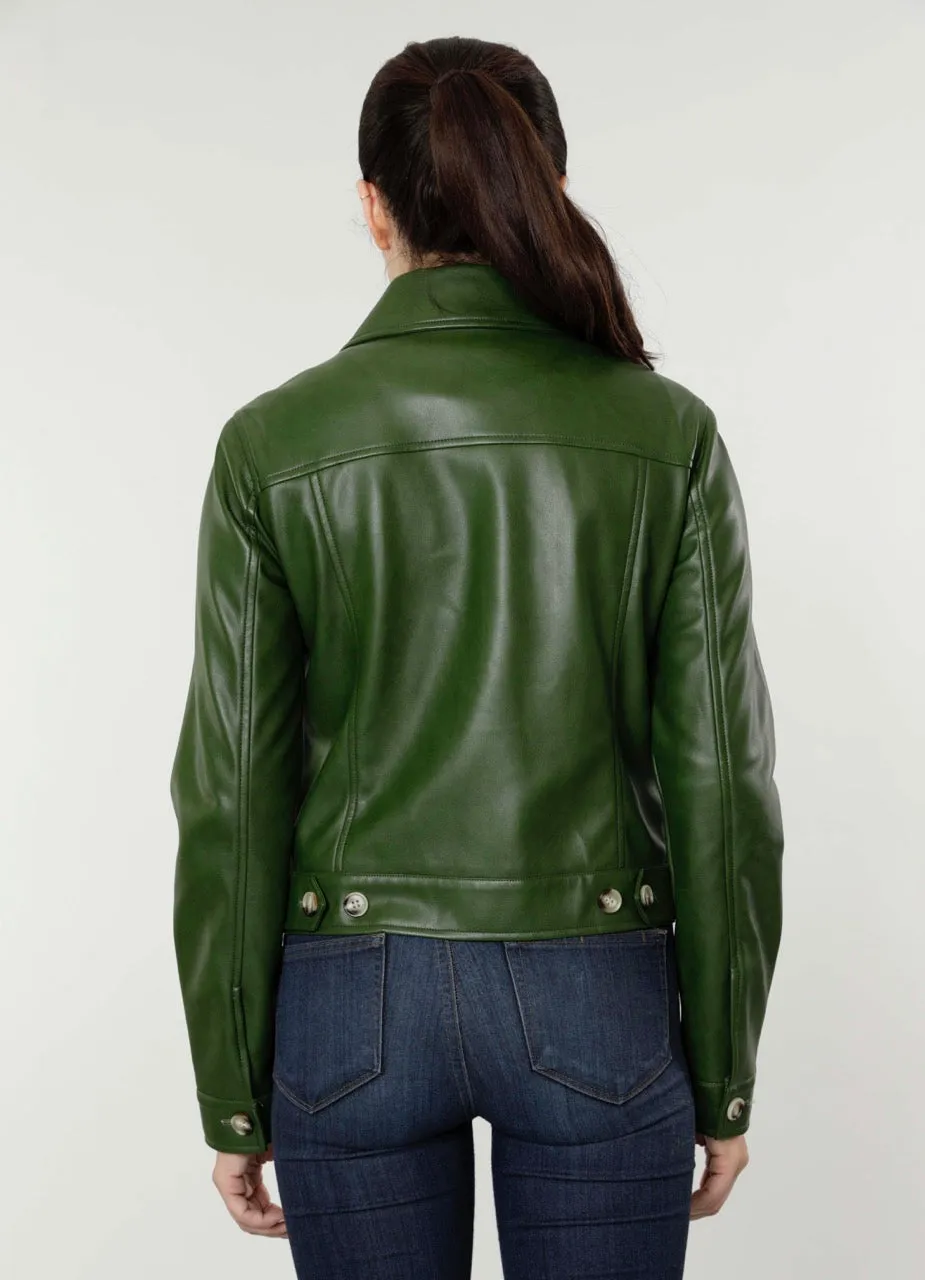 Faux Leather Jacket