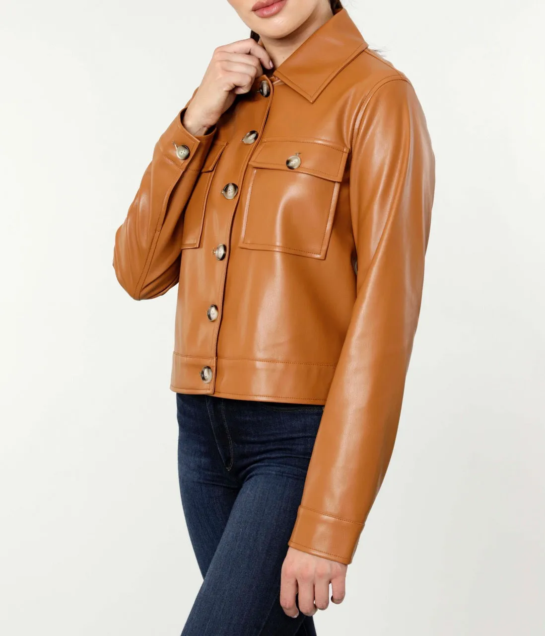 Faux Leather Jacket