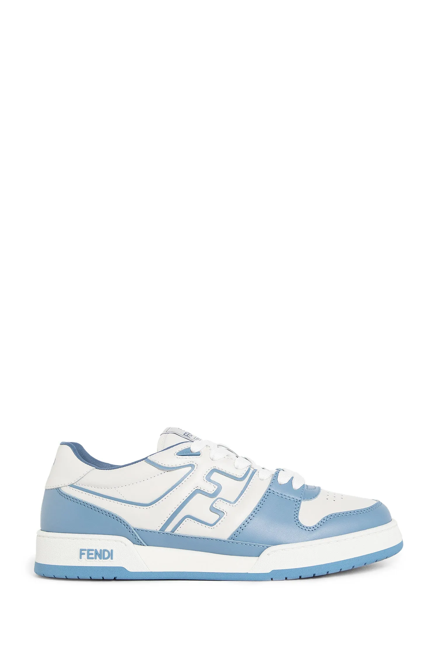 fendi match leather low-top sneakers