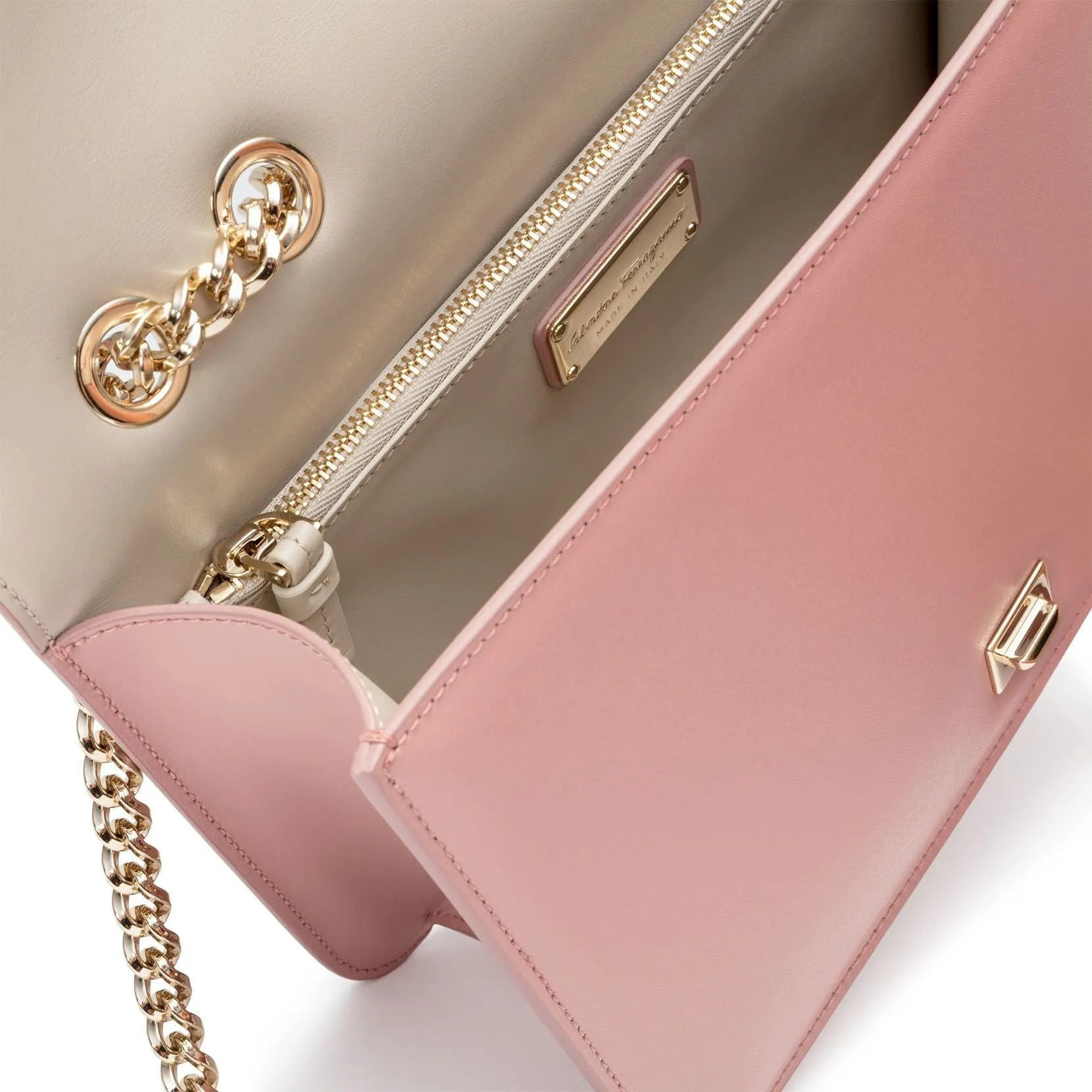 Ferragamo Vara Rainbow pink shoulder bag