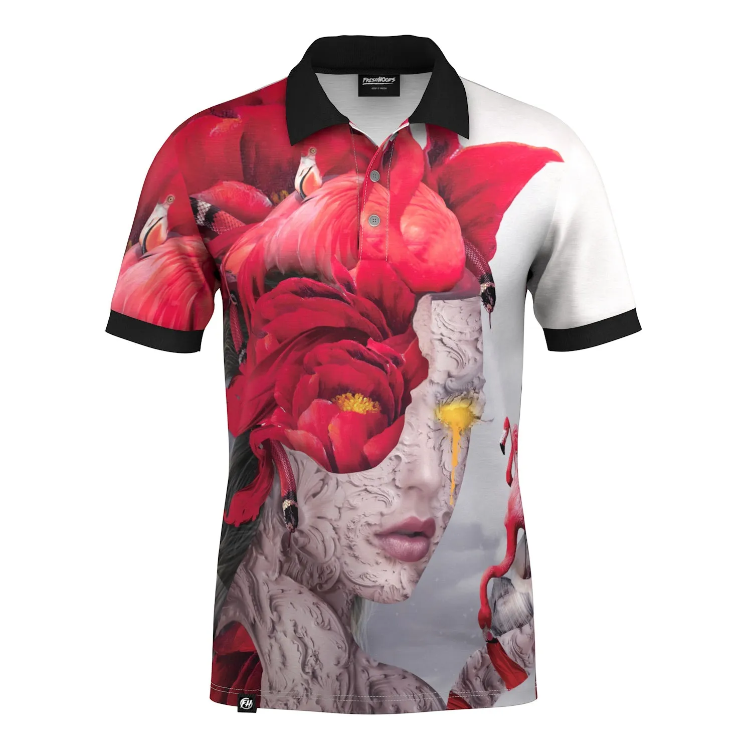 Flamingo Queen Polo Shirt