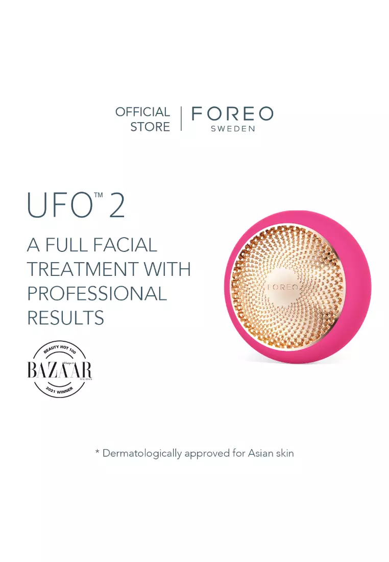 FOREO FOREO UFO 2 Full Facial Treatment Device with Advanced Heating Cooling LED Light Therapy Compatible With all UFO and Sheet