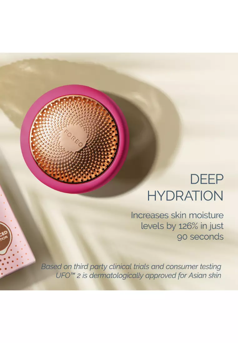 FOREO FOREO UFO 2 Full Facial Treatment Device with Advanced Heating Cooling LED Light Therapy Compatible With all UFO and Sheet