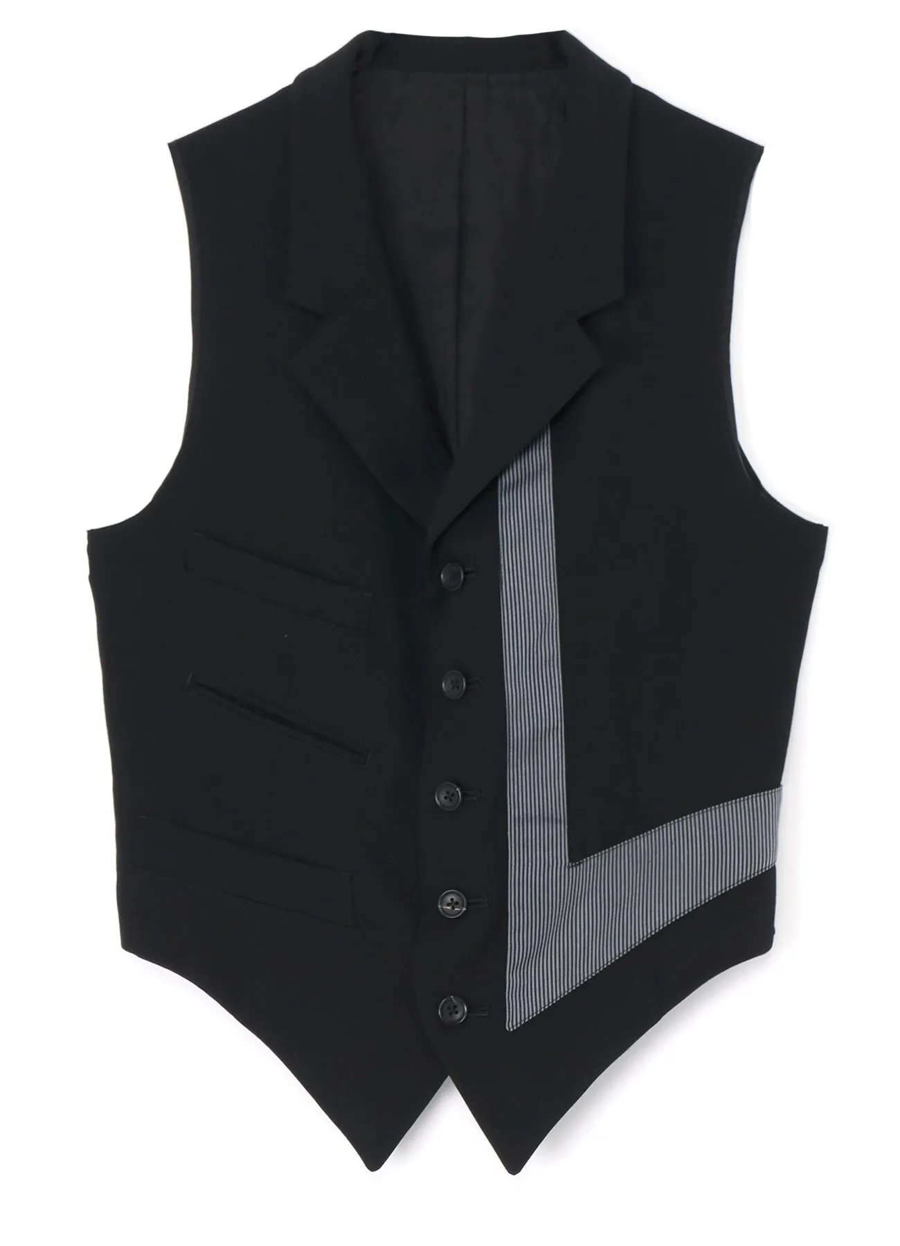 GABARDINE W-LEFT DECORATIVE CLOTH VEST