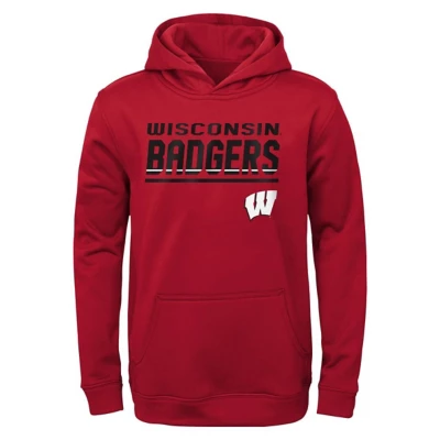 Genuine Stuff Kids Wisconsin Badgers Headline Hoodie