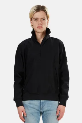 Ghost Piece Nylon 3/4 Zip Pullover Black