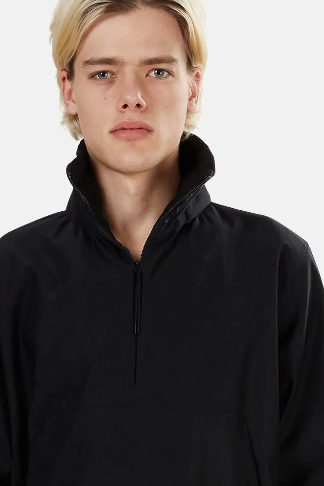 Ghost Piece Nylon 3/4 Zip Pullover Black