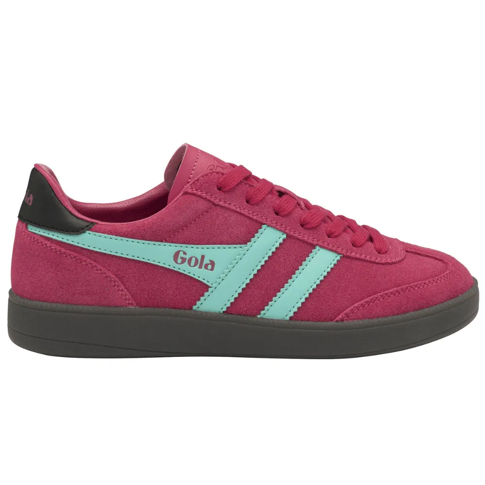 Gola VIPER Fuchsia Teal and Black Suede Trainers