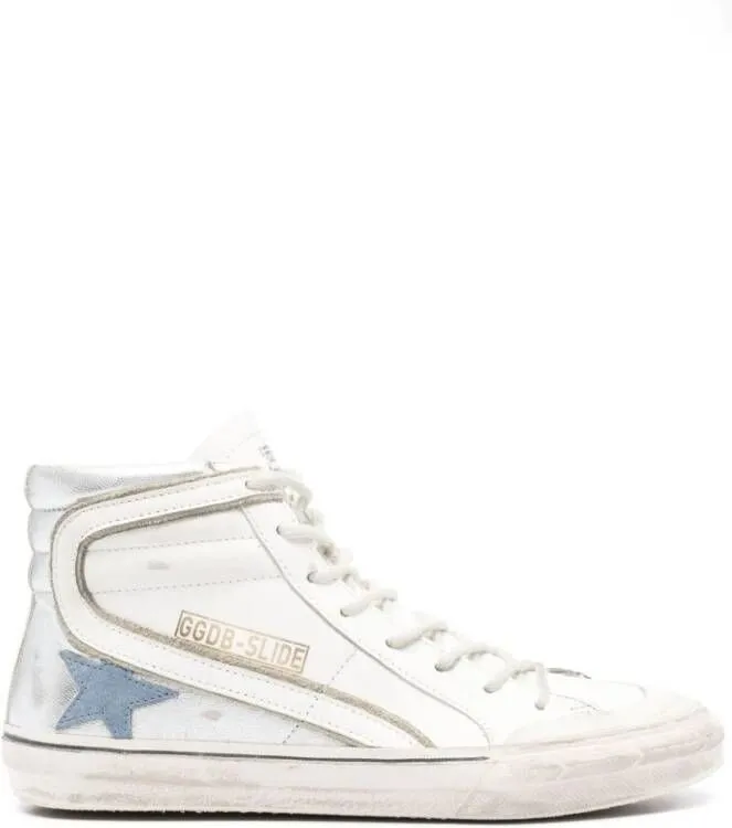 Golden Goose Slide Penstar leather sneakers White