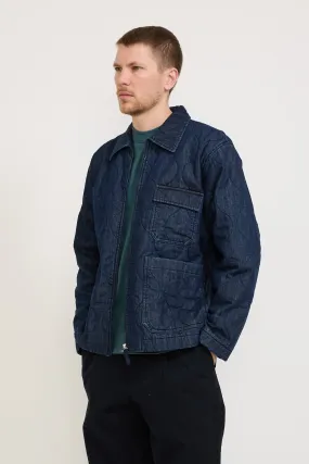 Gower Jacket Quilt Denim Indigo