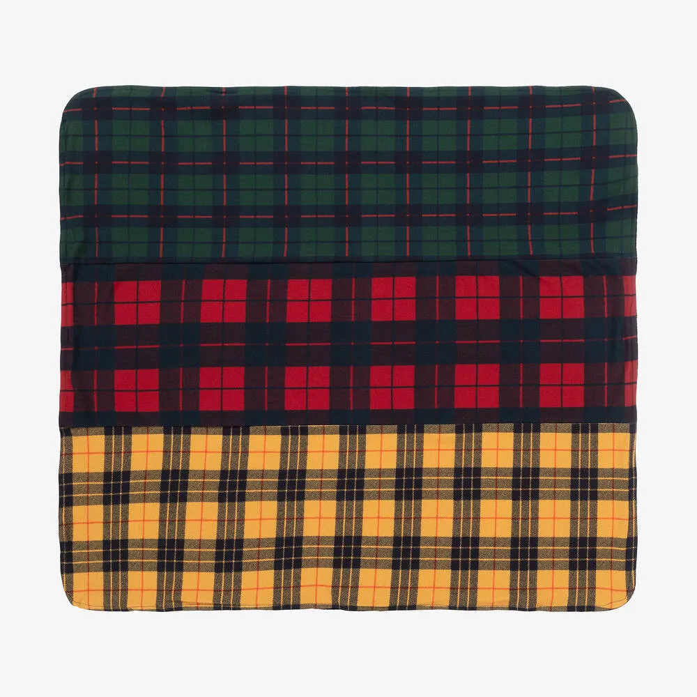 Green, Red & Yellow Tartan Blanket (80cm)