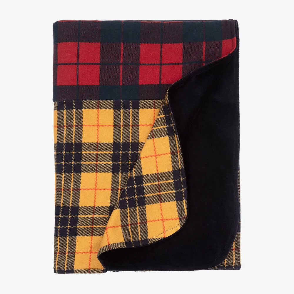 Green, Red & Yellow Tartan Blanket (80cm)