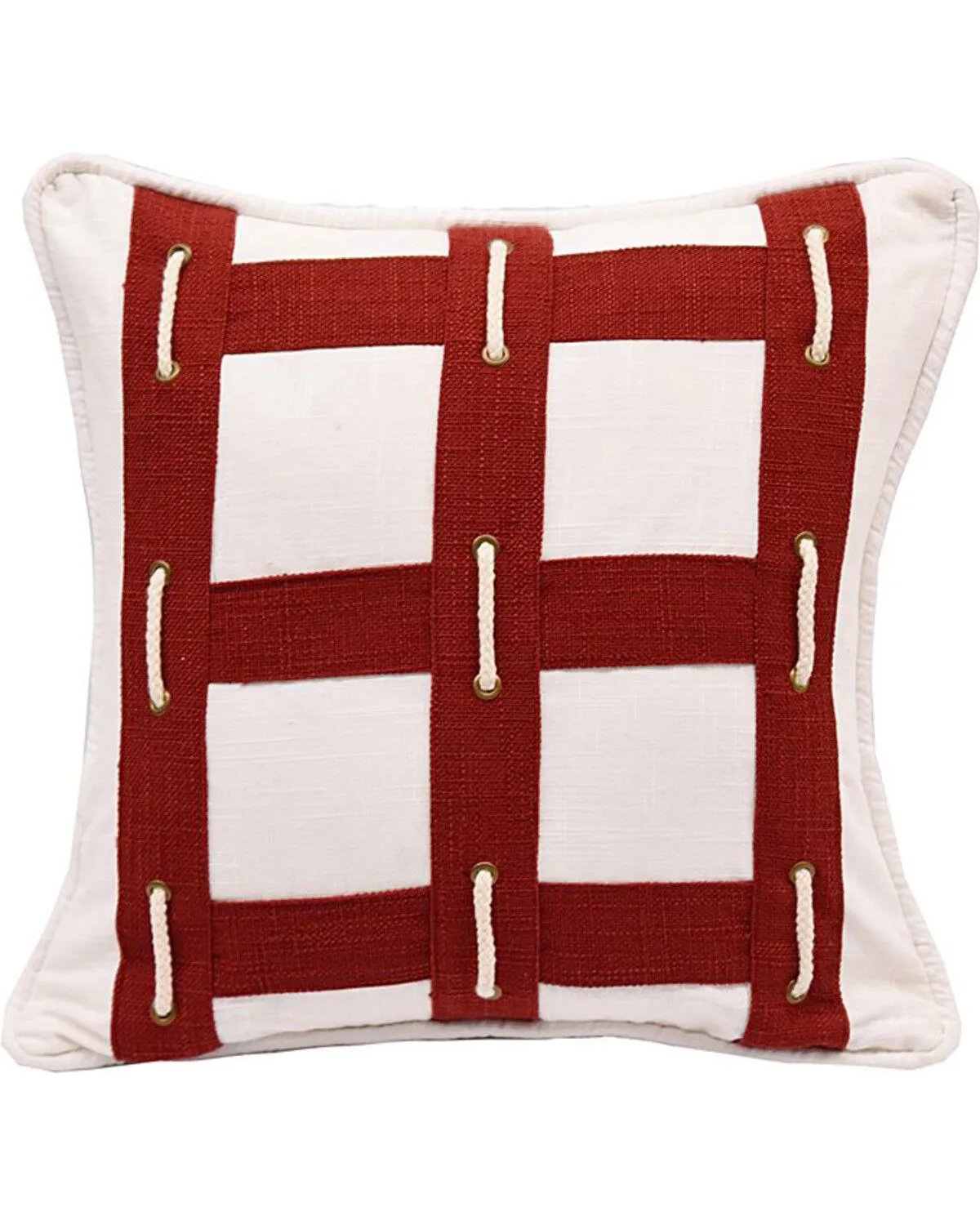 HiEnd Accents Linen Pillow With Rope