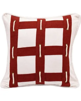 HiEnd Accents Linen Pillow With Rope