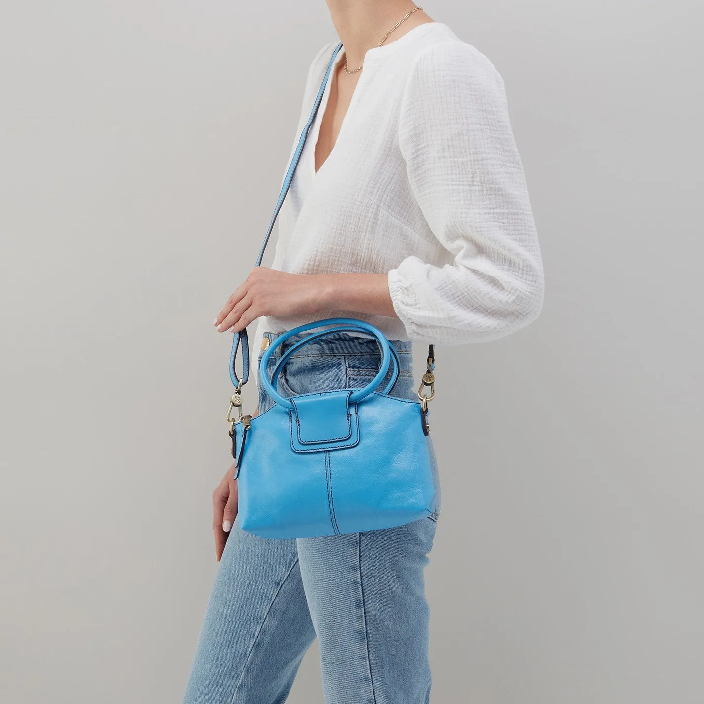 Hobo Sheila Top Zip Crossbody Tranquil Blue