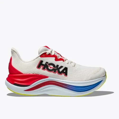 Hoka Skyward X Blanc De Blanc / Virtual Blue  Hoka threw out the rulebook when creating the Skyward X. Pushing soft and smooth t