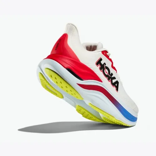 Hoka Skyward X Blanc De Blanc / Virtual Blue  Hoka threw out the rulebook when creating the Skyward X. Pushing soft and smooth t