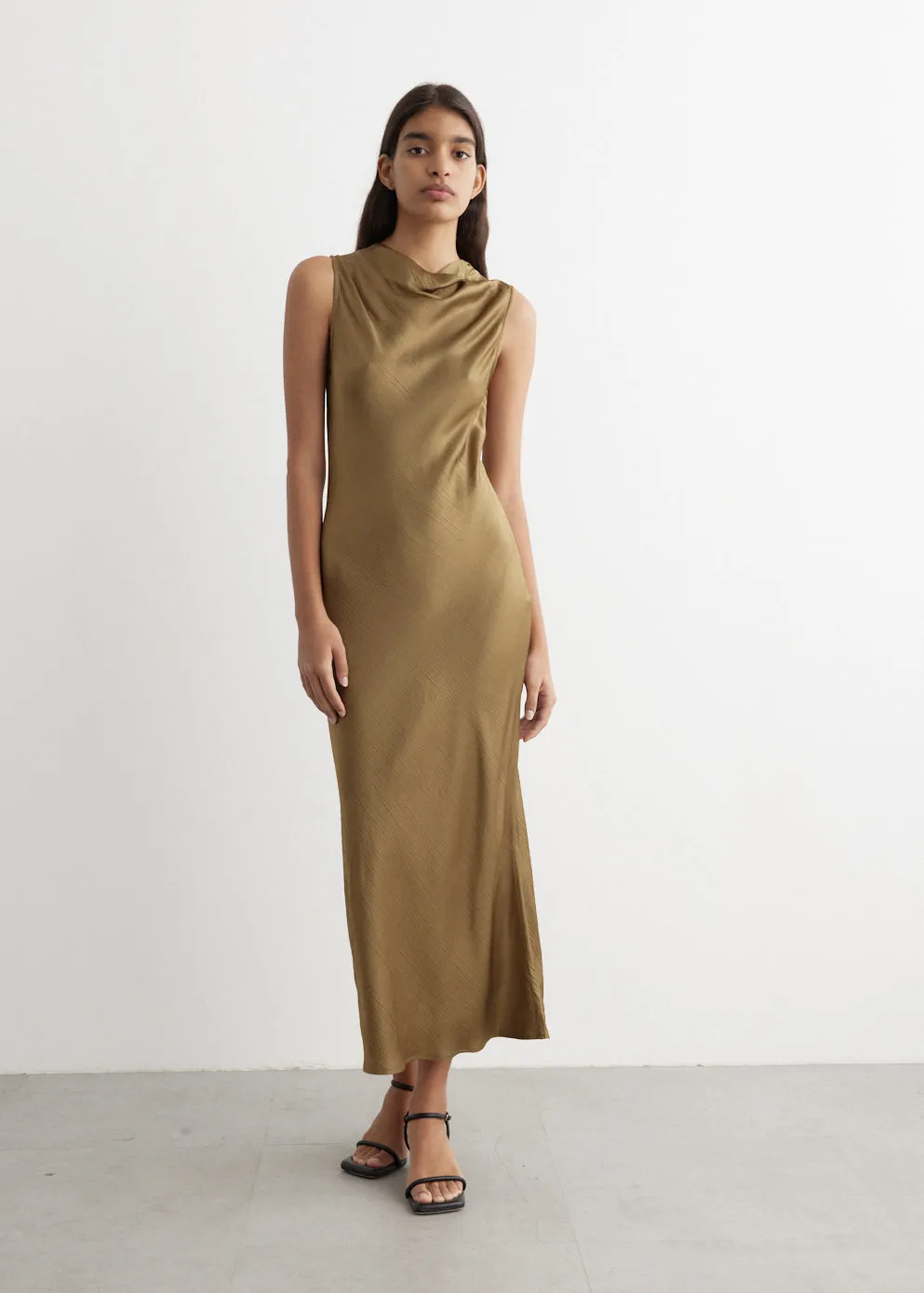 Incu Collection -  Infinity Cowl Neck Dress - Dress