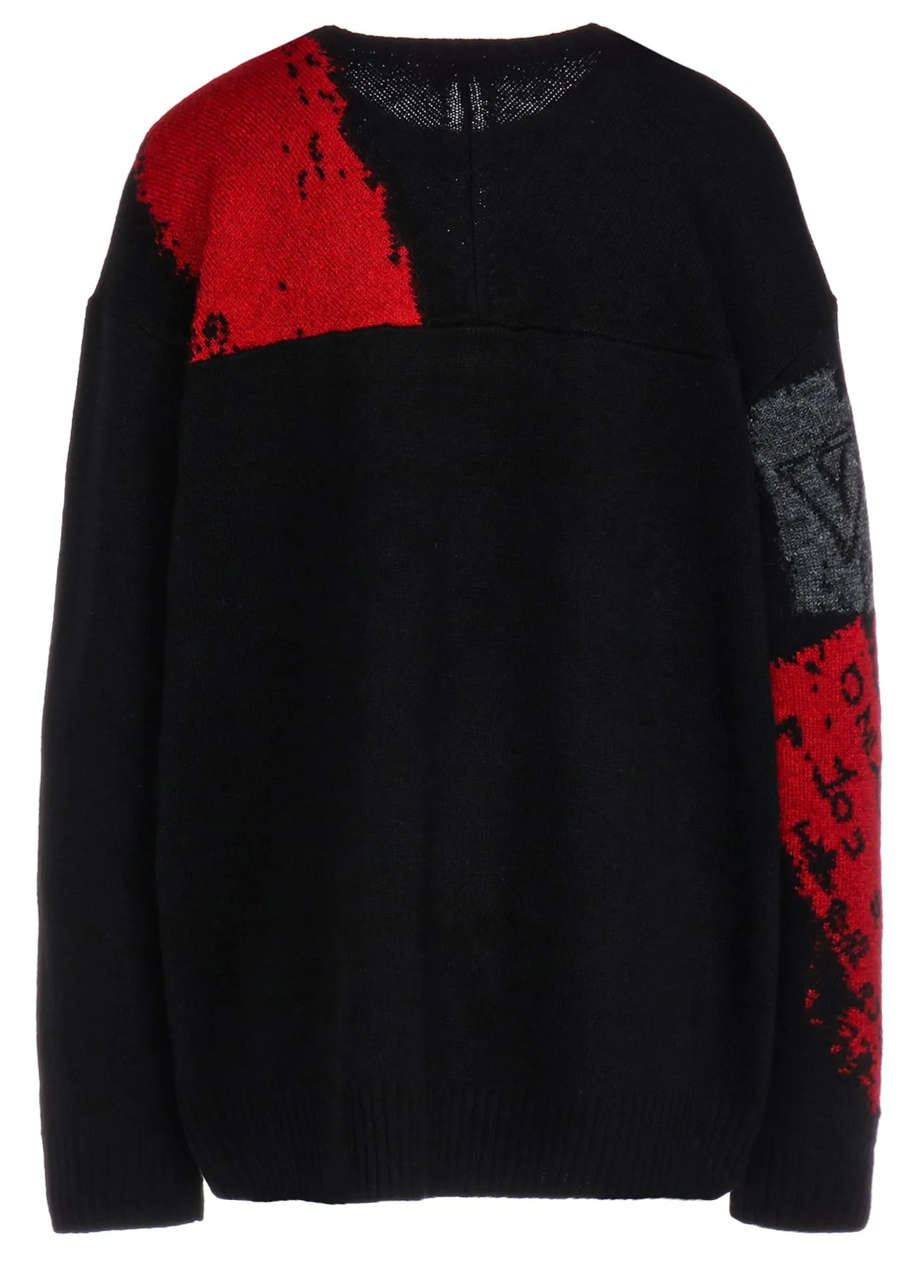 INTARSIA JACQUARD ROUND NECK PULLOVER