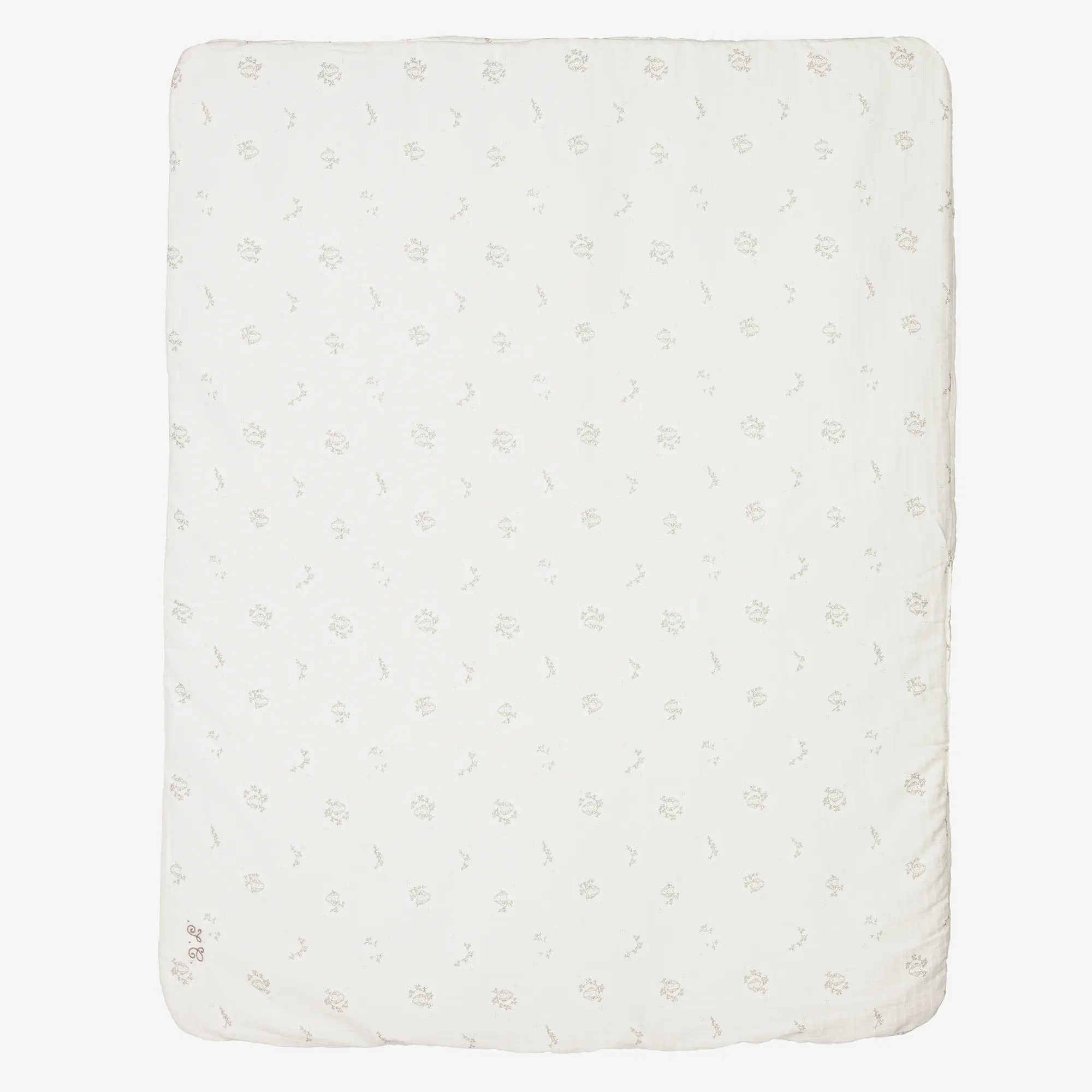 Ivory Padded Bunny Blanket