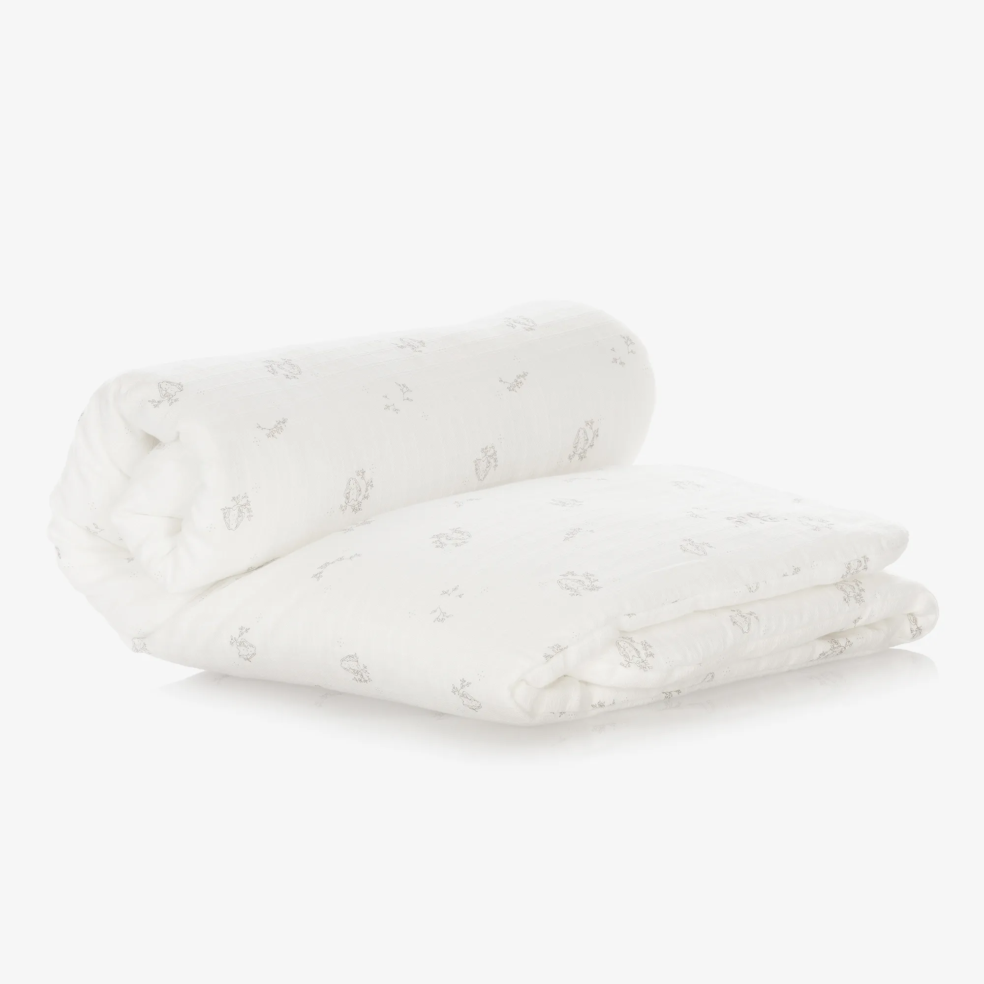 Ivory Padded Bunny Blanket