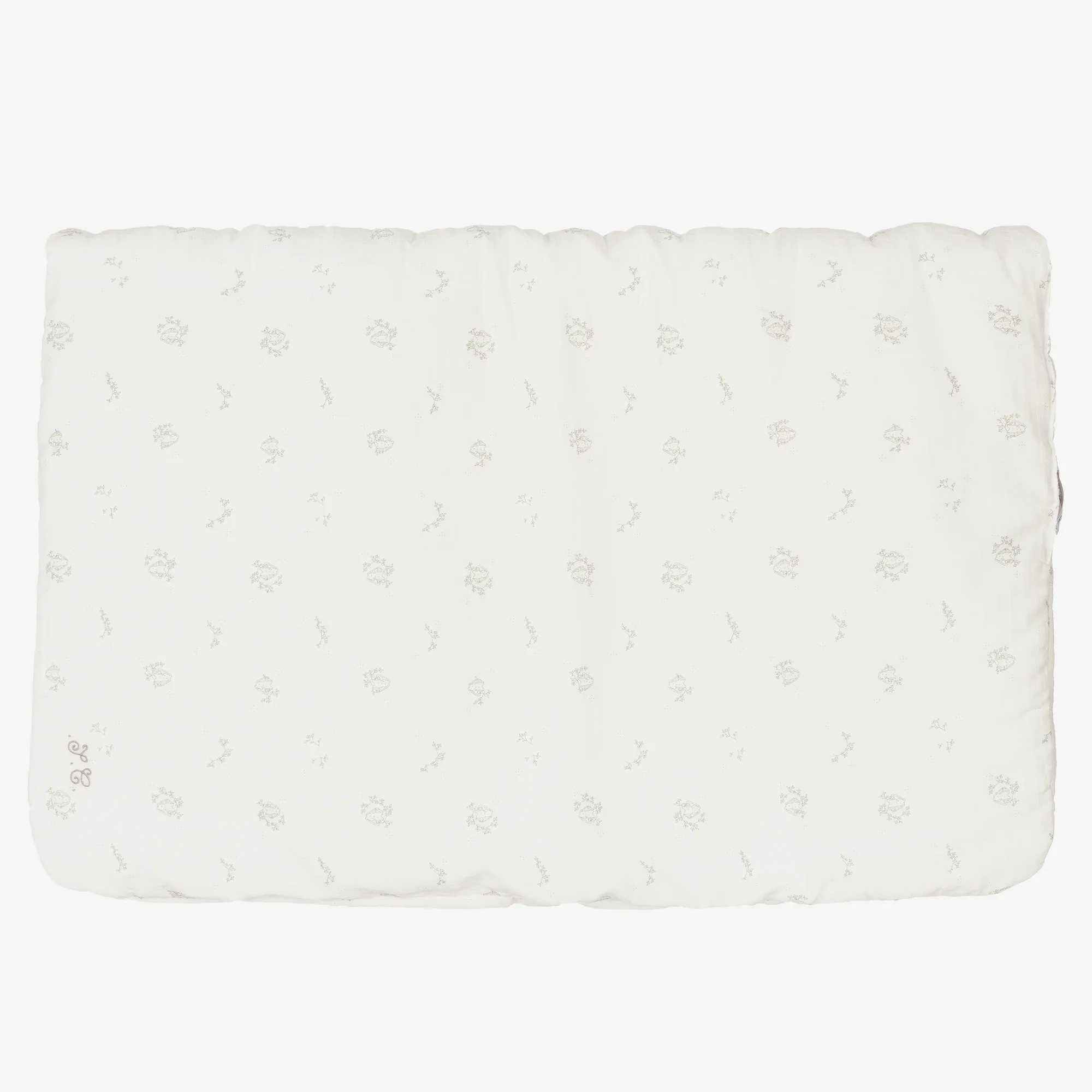 Ivory Padded Bunny Blanket