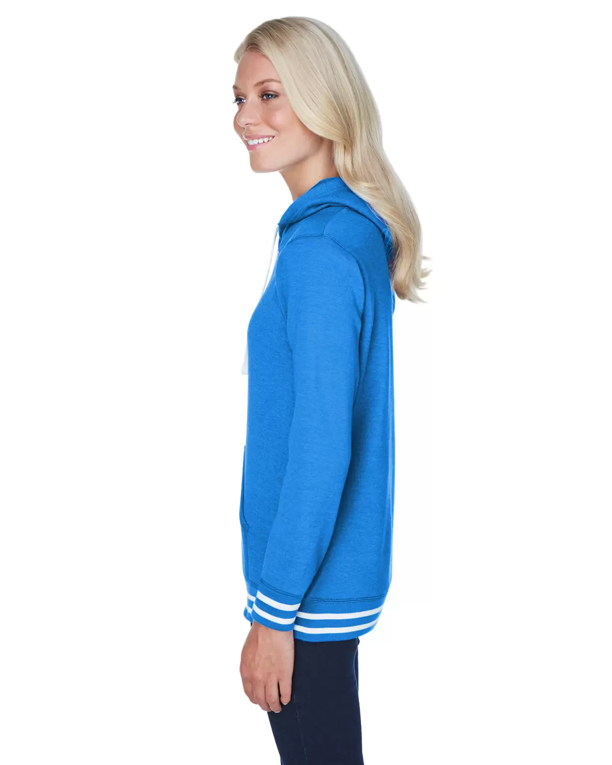 J America 8651 Relay Women's Hooded Pullover Sweatshirt SKU: 8651