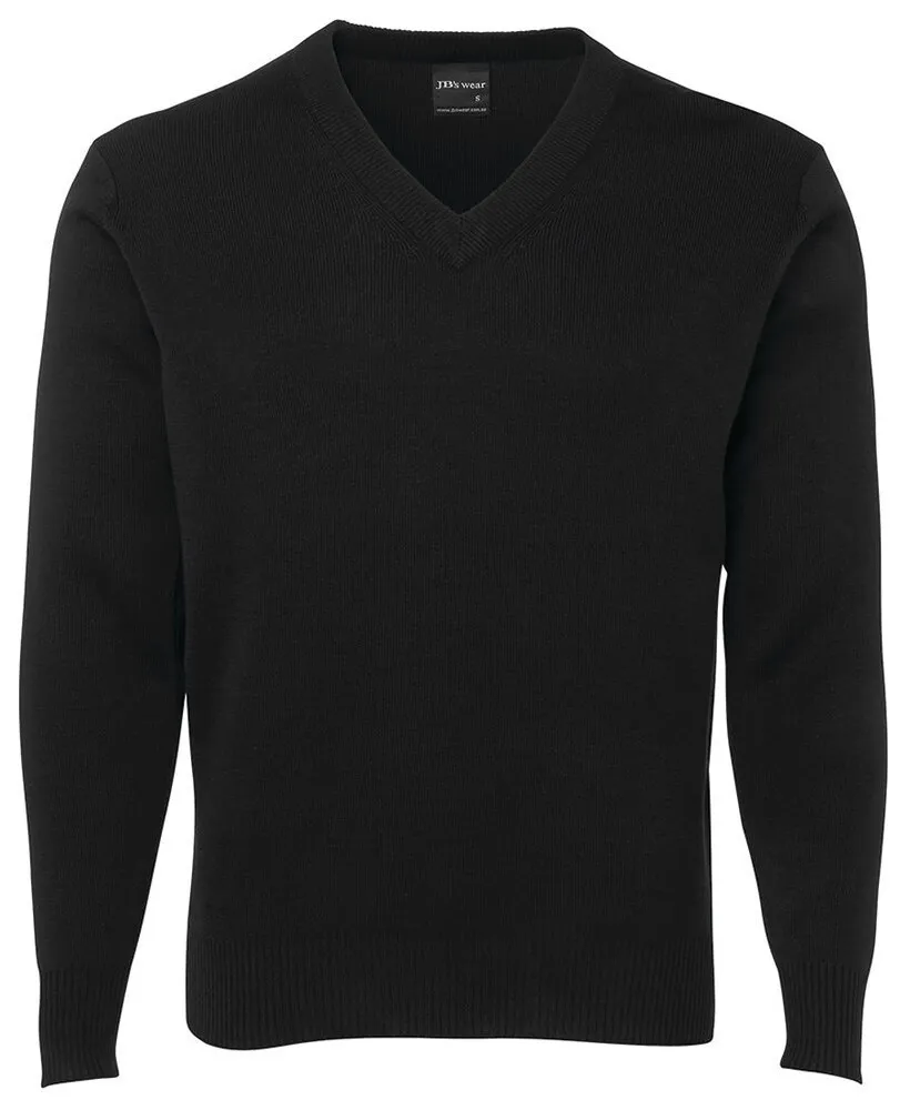 JB's Wear J6 Long Sleeve Pullover - V-Neck - Nylon & Polyester - Black - S