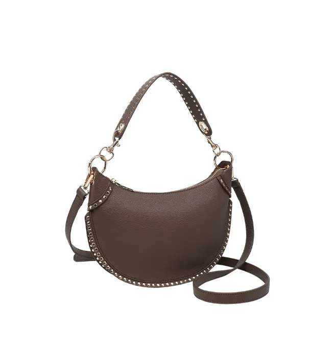 Jenna Studded Shaped Shoulder Bag