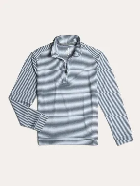     JOHNNIE-O  Turn Lightweight Striped Prep Formance 1/4 Zip Pullover    