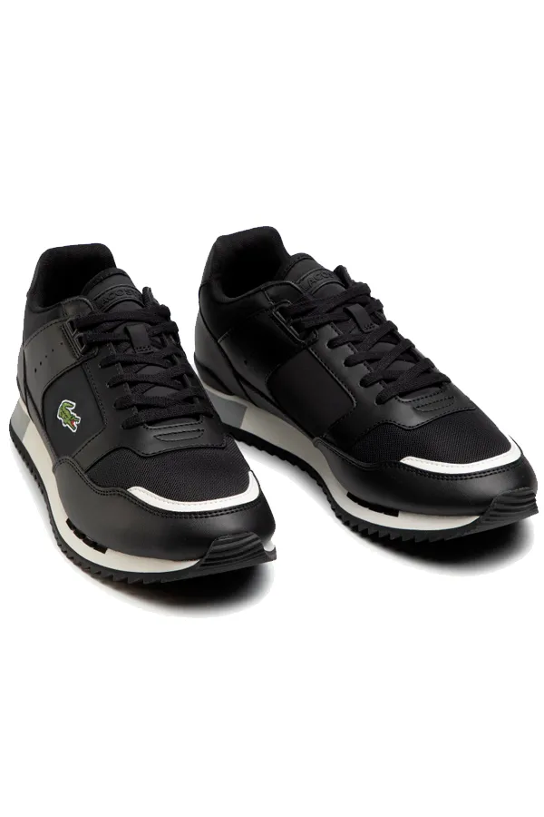 Lacoste Leather Trainers Black