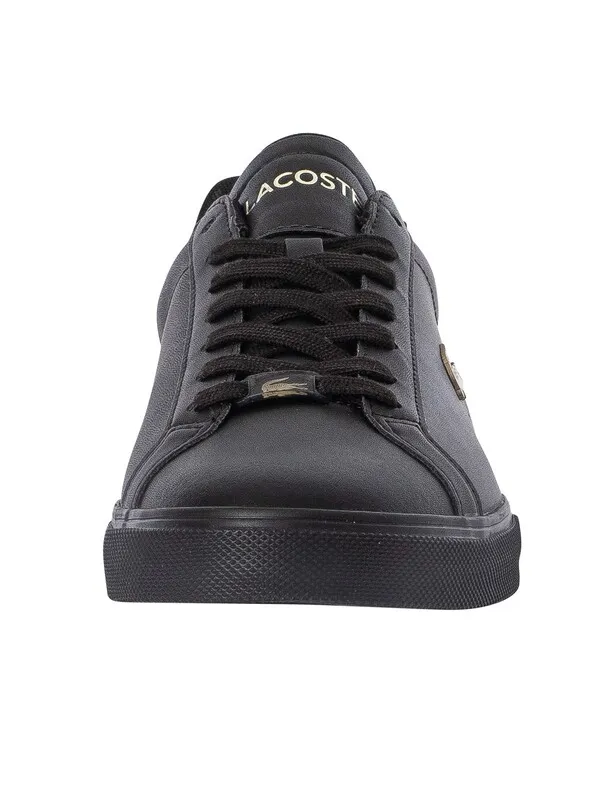 Lacoste Lerond Pro 123 3 CMA Leather Trainers - Black/Black