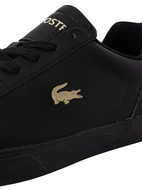 Lacoste Lerond Pro 123 3 CMA Leather Trainers - Black/Black