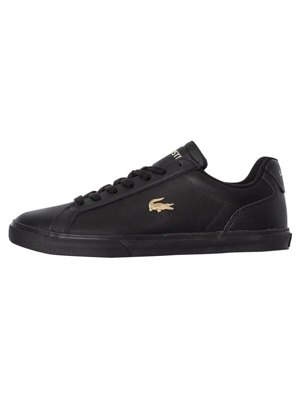 Lacoste Lerond Pro 123 3 CMA Leather Trainers - Black/Black