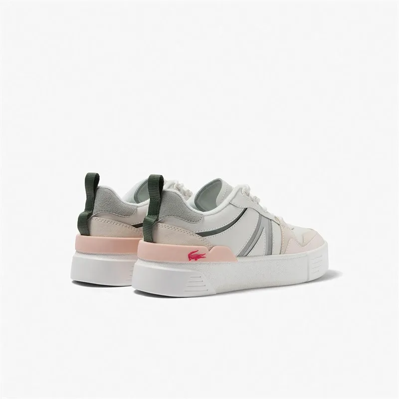 Lacoste Womens L002 Mesh Trainers White/Light Grey