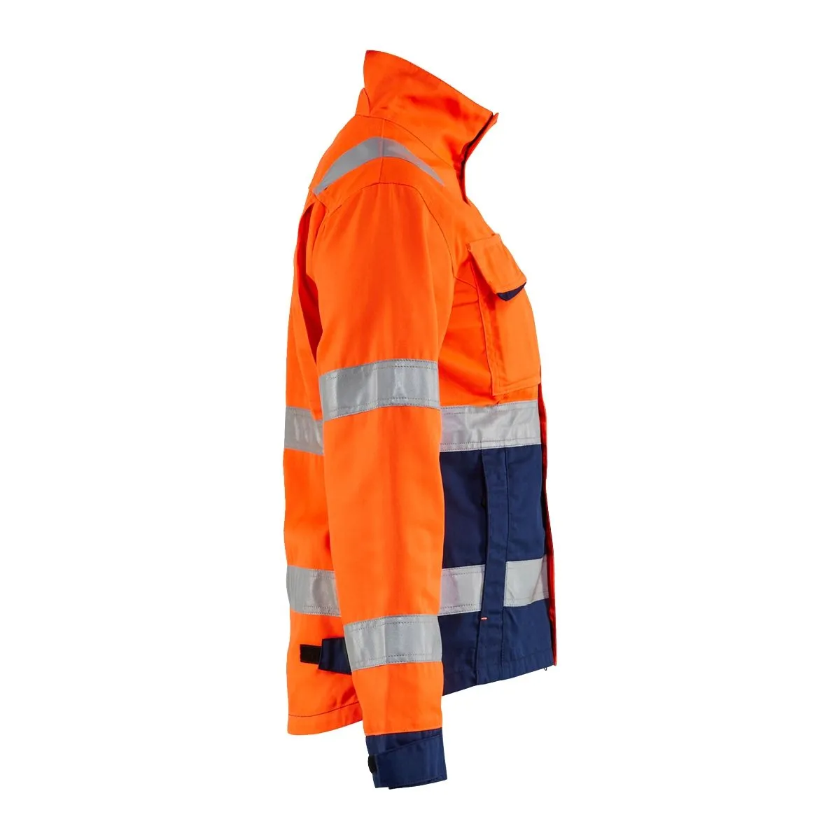 Ladies High Vis Jacket 4903 High Vis Oranje/Marineblauw - Blåkläder