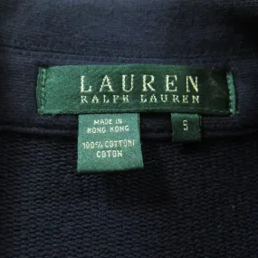 Lauren Ralph Lauren Jacket Womens S Navy Blue Soft Cotton