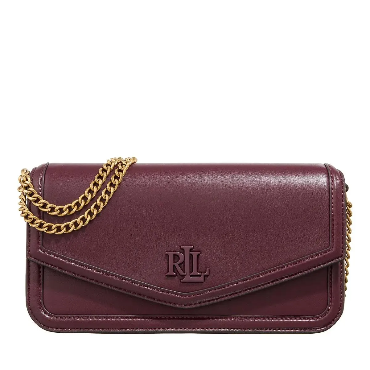 Lauren Ralph Lauren  Sawyer Shoulder Bag Medium Pinot Noir