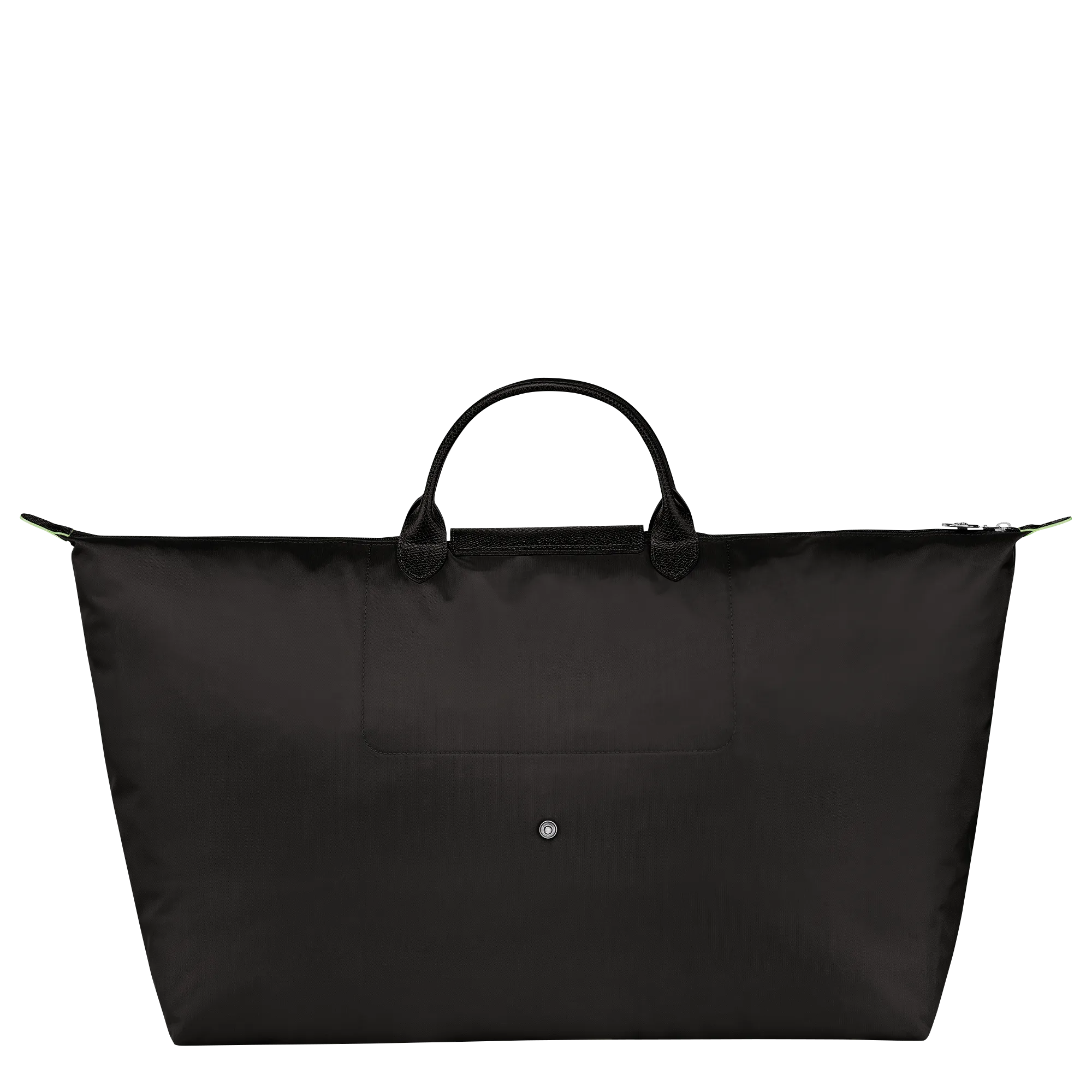 Le Pliage Green M Travel bag Black - Recycled canvas