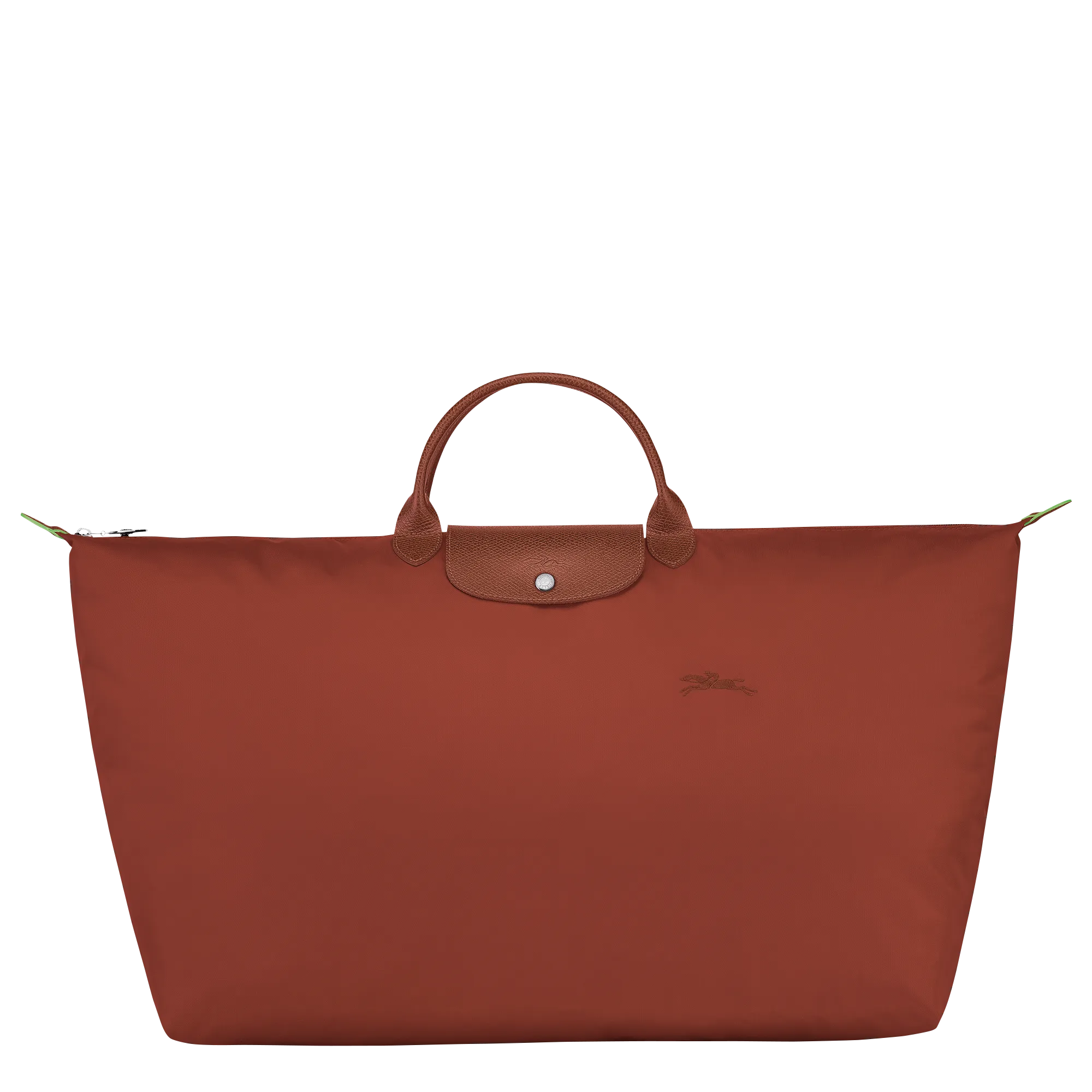 Le Pliage Green M Travel bag Chestnut - Recycled canvas