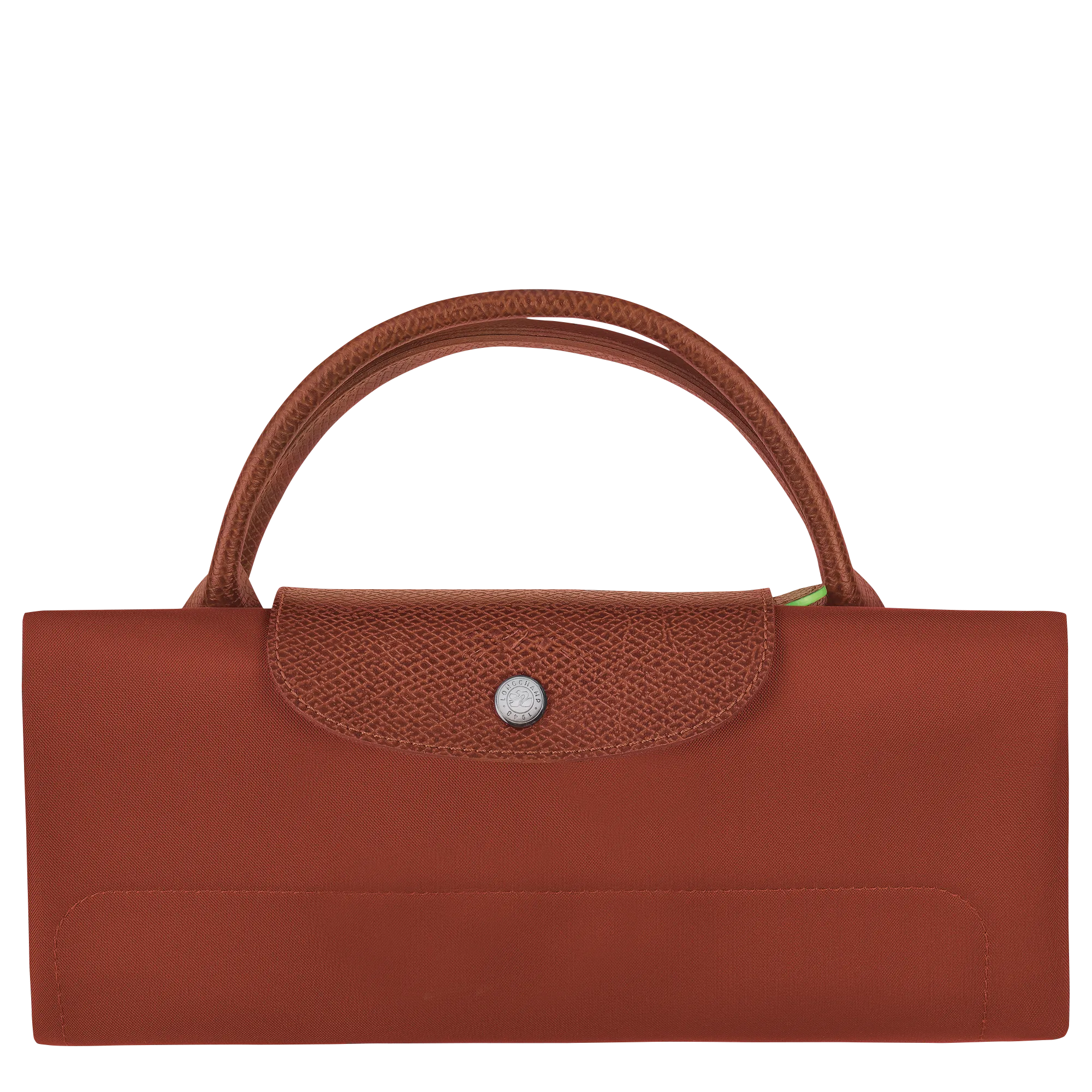 Le Pliage Green M Travel bag Chestnut - Recycled canvas