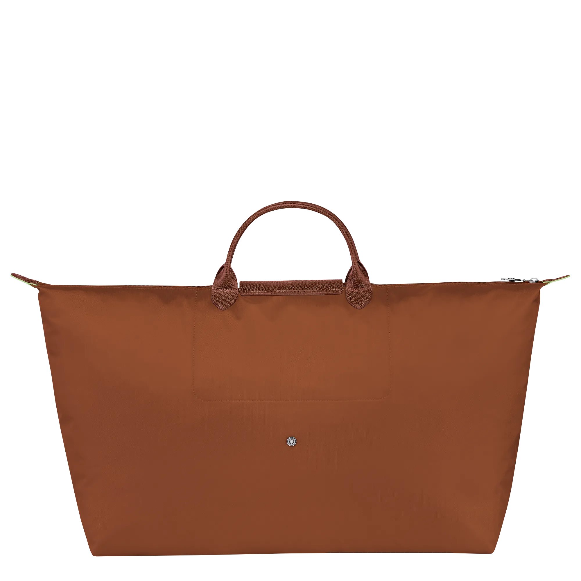 Le Pliage Green M Travel bag Cognac - Recycled canvas