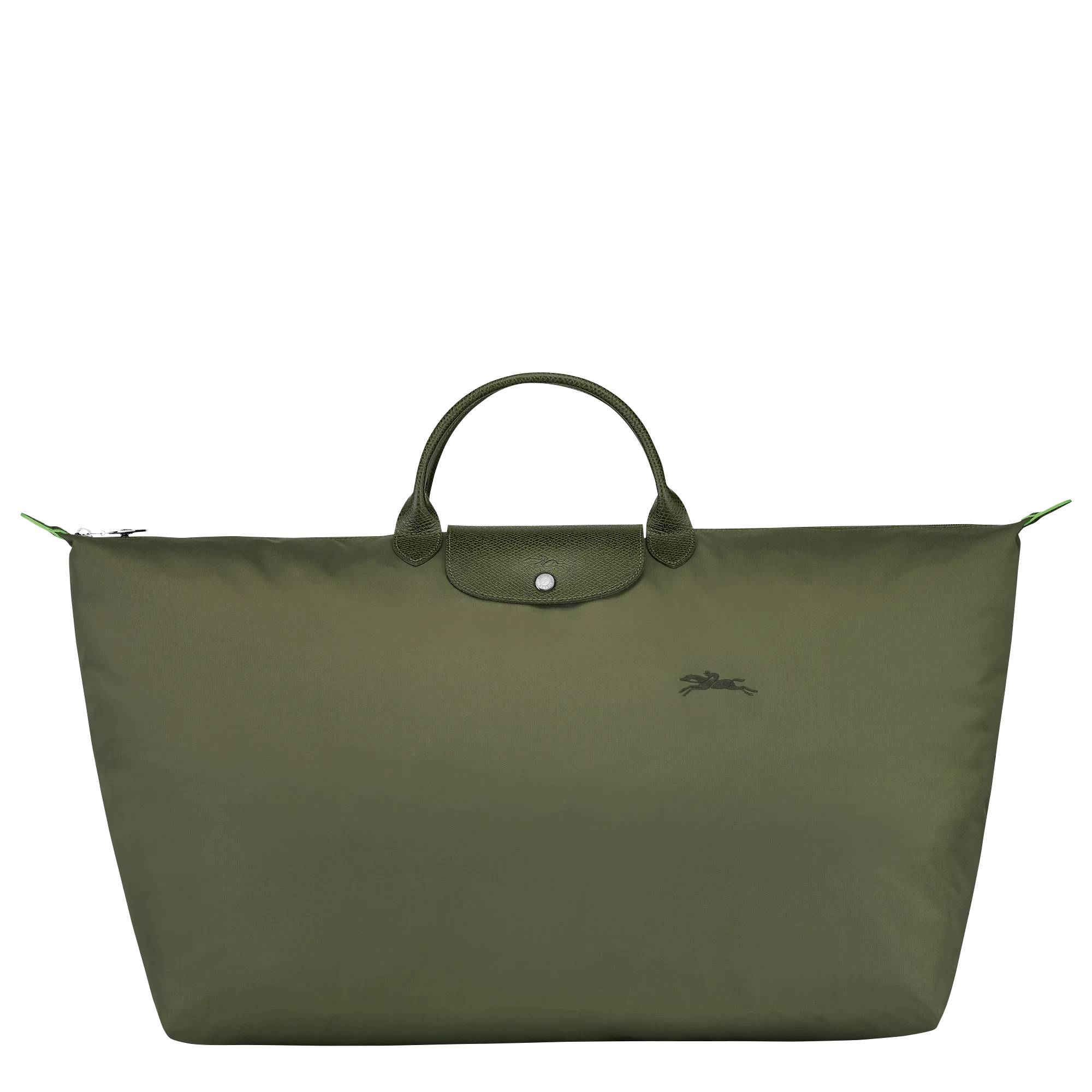 Le Pliage Green M Travel bag Forest - Recycled canvas